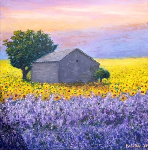 Selbstgemaltes acrylbild auf - acrylbild,