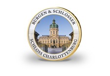 2 Euro vergoldet Burgen und