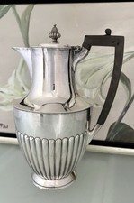 Kanne England antik  Silberauflage Sheffield Queen Anne Kaffee Kakao Jugendstil