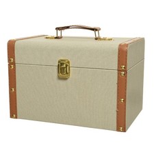 Deko koffer beige braun 28 - &, x