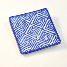 Seifenschale 10 x 10 cm blau