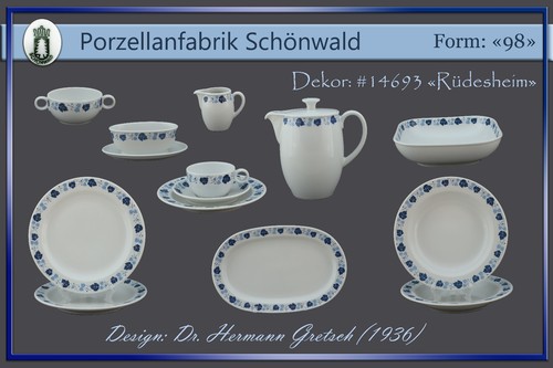 Schönwald form dekor 14693 - form, 98