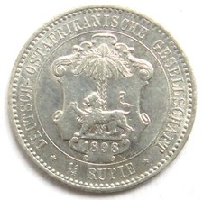[R3025] 1/4 Rupie 1898