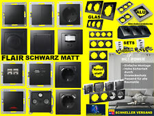 Schalterserie McPower FLAIR schwarz matt UP⚡SET Steckdose Schalter Rahmen Dimmer