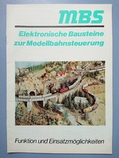 Katalog Modelleisenbahn MBS Elektronische Bausteine zur Modellbahnsteuerung
