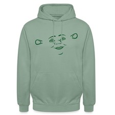 Shrek Kostümdesign Fiona Gesicht Unisex Hoodie