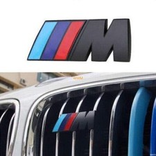 Emblem Kühlergrill-Abzeichen Für BMW Vorne Chrom Schwarz  M Logo Metall 