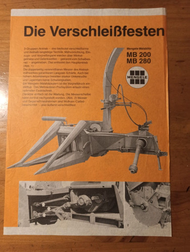 Prospekt mengele die - prospekt,