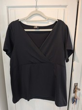 Wie Neu Madeleine Tunika Shirt Schwarz Gr 44 Elastan Stretch, elegant 