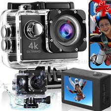 4K Sport Aktion Wasserdicht Kamera WiFi Helmkamera Unterwasser Action Camcorder