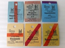 6 alte Sackanhänger Sack