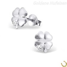 Kleeblatt kristall ohrstecker - kristall,