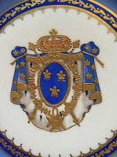 Porzellan Wappenteller