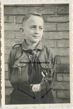 Z3044 Portrait Junge Pimpfe Youth Jugend Kinder Boys Kind Uniform Pimpf Koppel