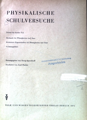 Physikalische schulversuche - physikalische,