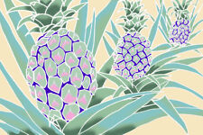 Strandkleid Pareo Island Hawaii Sarong Strandlaken Ananas Pastell