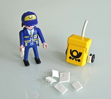 PLAYMOBIL 4607 Briefträger Postbote mit Postkarre und Briefen aus Sammlungsaufl.