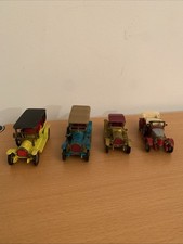 Matchbox Model of Yesteryear Sammlung 4 Autos 1909 - Flyabout, 1914 Prince Henry