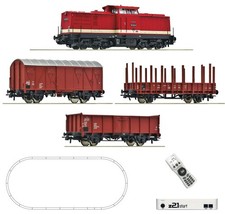 Roco 5110009 z21 start Digitalset Diesellok BR 110 Güterzug DR Spur H0