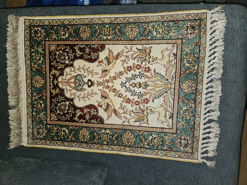 Teppich hereke seide 64x47cm - teppich,