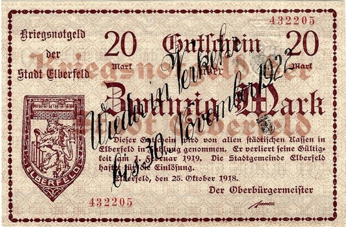 Banknote gutschein unc mark - gutschein,
