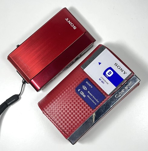Sony cyber shot dsc - sony, red