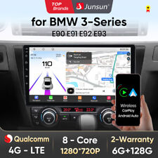 9" Autoradio Android 13 GPS NAVI Carplay Für BMW 3er E90 E91 E92 318i 320d 6+128