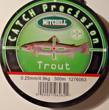  Mitchell Catch PrecisionTrout Monofil-Schnur 0,25mm.300m(1m/1cent)Tr/kr.4,9kg