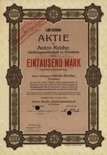 Anton reiche dresden 1921 - reiche,