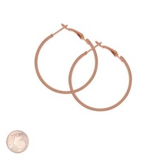 1 Paar Creolen roségold rotgold rose  Ohrringe Hoops Ohrstecker Kreole