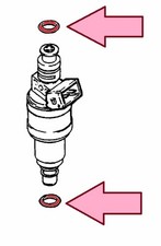 8 Stück Opel O-Ring Einspritzdüse oben/unten C20XE, C20LET, C20NE,X20XEV 