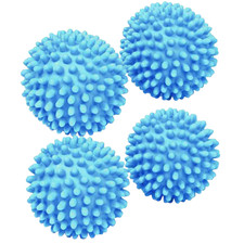 4x Wäschetrocknerbälle wiederverwendbar energiesparend Wäsche Weichspüler antistatisch