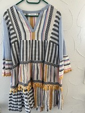 Flowers tolles Sommer  Tunikakleid Gr M (40-42)Bunt NP 199 Euro , Ungetragen 