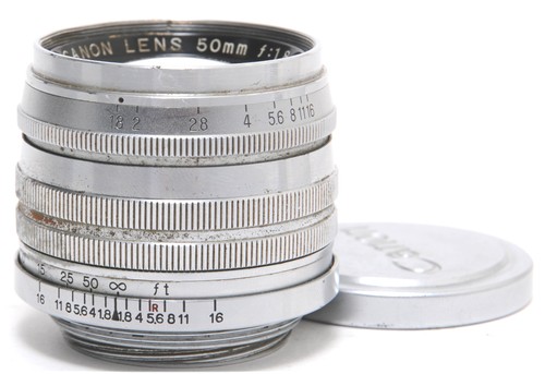 Canon lens 50mm chrome - canon,