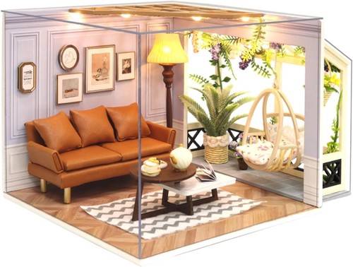 Miniatur holzpuppenhaus - miniatur,