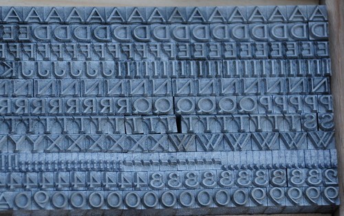 Bleischrift antiqua 12p - bleischrift,