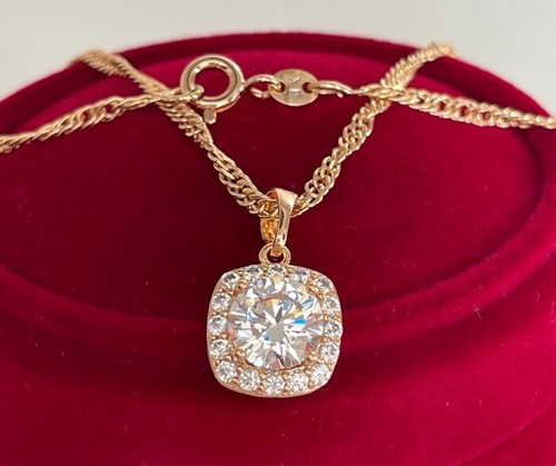 Luxus kette anhänger zirkonia - kette,