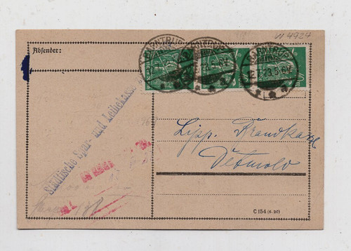 Barntrup 1923 postkarte - barntrup,