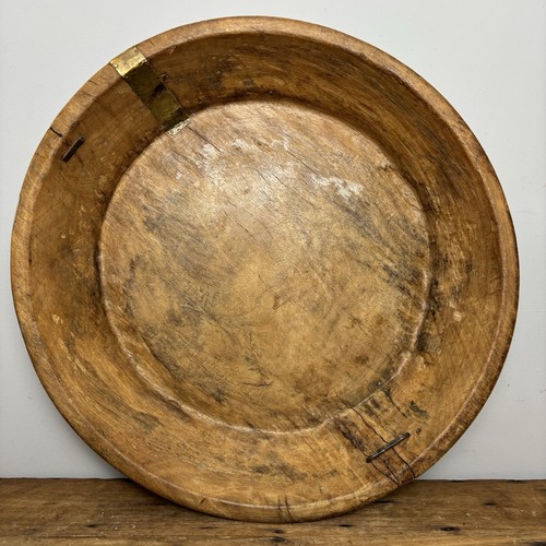 Vintage holz teigschüssel - holz,