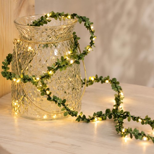 Led lichterkette efeu deko - lichterkette,