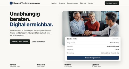 Versicherungsmakler website - versicherungsmakler,