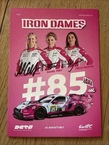 Autogrammkarte wec spa - autogrammkarte, iron
