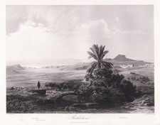 Bethlehem Palestine West Bank Palästina engraving Stahlstich Löffler 1868