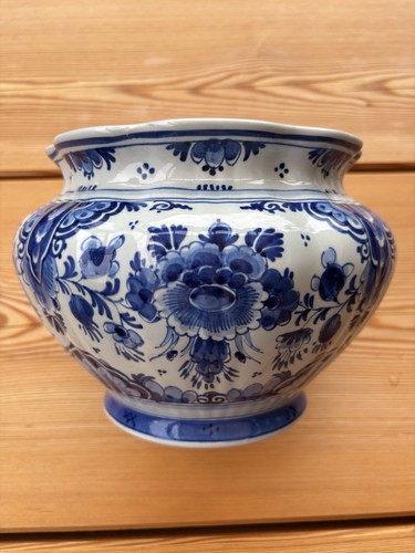 Delft porzellan blumentopf - delft,