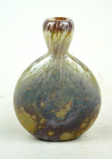 ANTIKE SCHNUPFTABAK FLASCHE- HANDARBEIT AUS GLAS MIT SELTENEM FARBENSPIEL