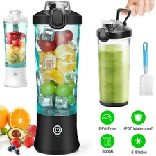 600ML Mini Standmixer Blender USB Mixer Smoothie Maker Saftmixer Entsafter Tasse