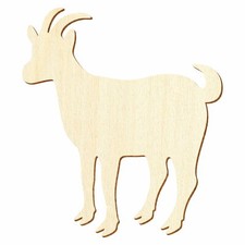 Holz ziege deko zuschnitte - -,