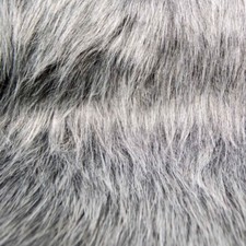 Kunstfell grau schwarz