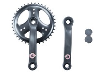 Fahrrad Kurbel Garnitur 1 fach 1/2x3/32 Antrieb 38 Zähne Ritzel Vierkant 155 mm 