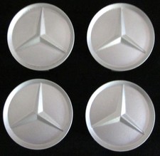 4 St.  Nabendeckel Silber Felgendeckung Radkappe Nabenkappen für Mercedes Benz